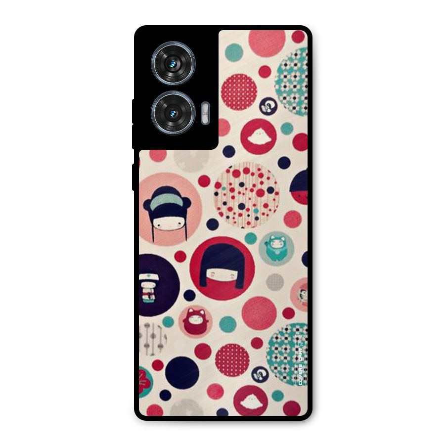 Quirky Metal Back Case for Motorola Edge 50 Fusion
