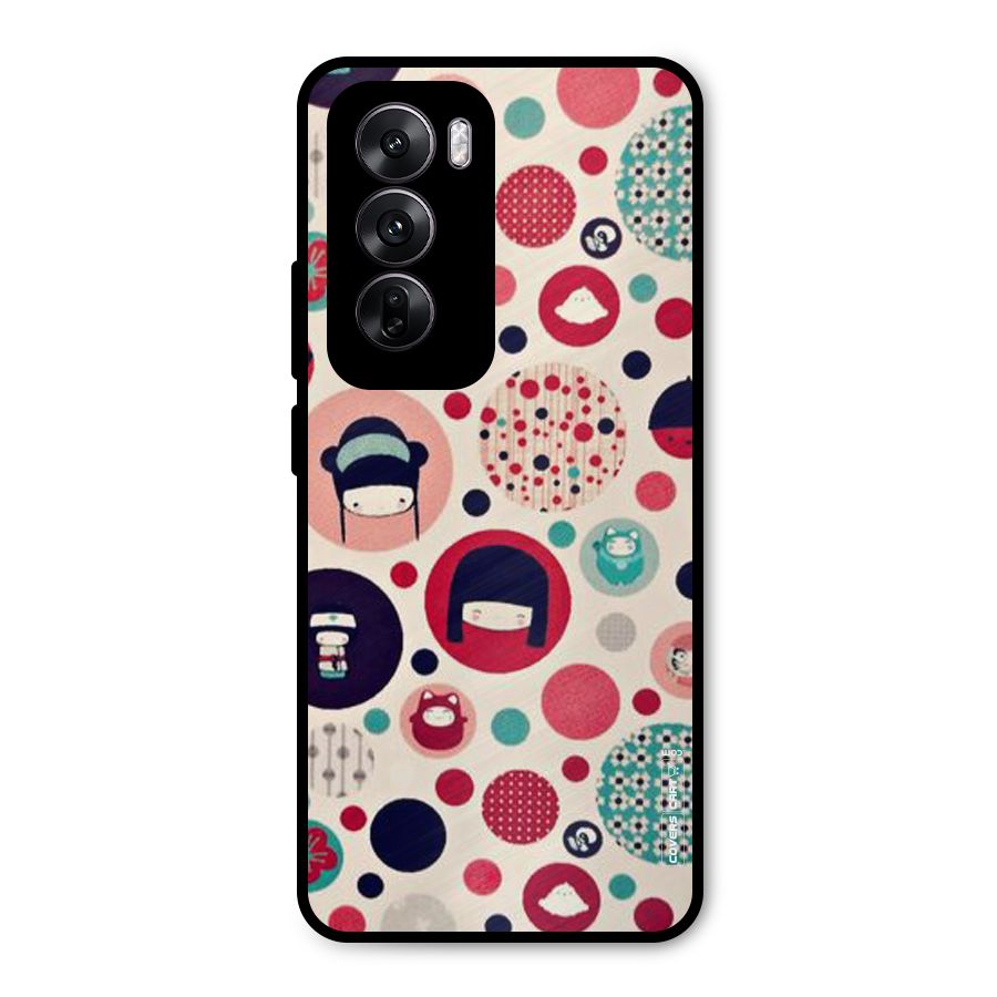 Quirky Metal Back Case for Oppo Reno12