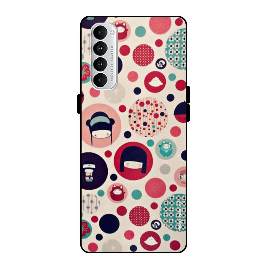Quirky Metal Back Case for Oppo Reno4 Pro