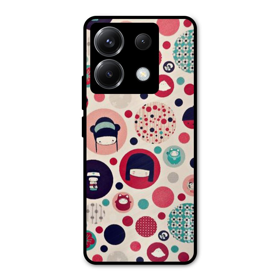 Quirky Metal Back Case for Poco X6