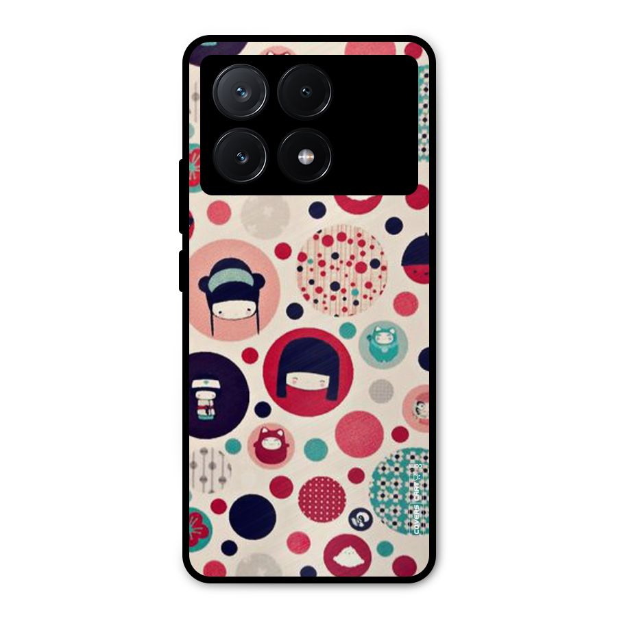 Quirky Metal Back Case for Poco X6 Pro