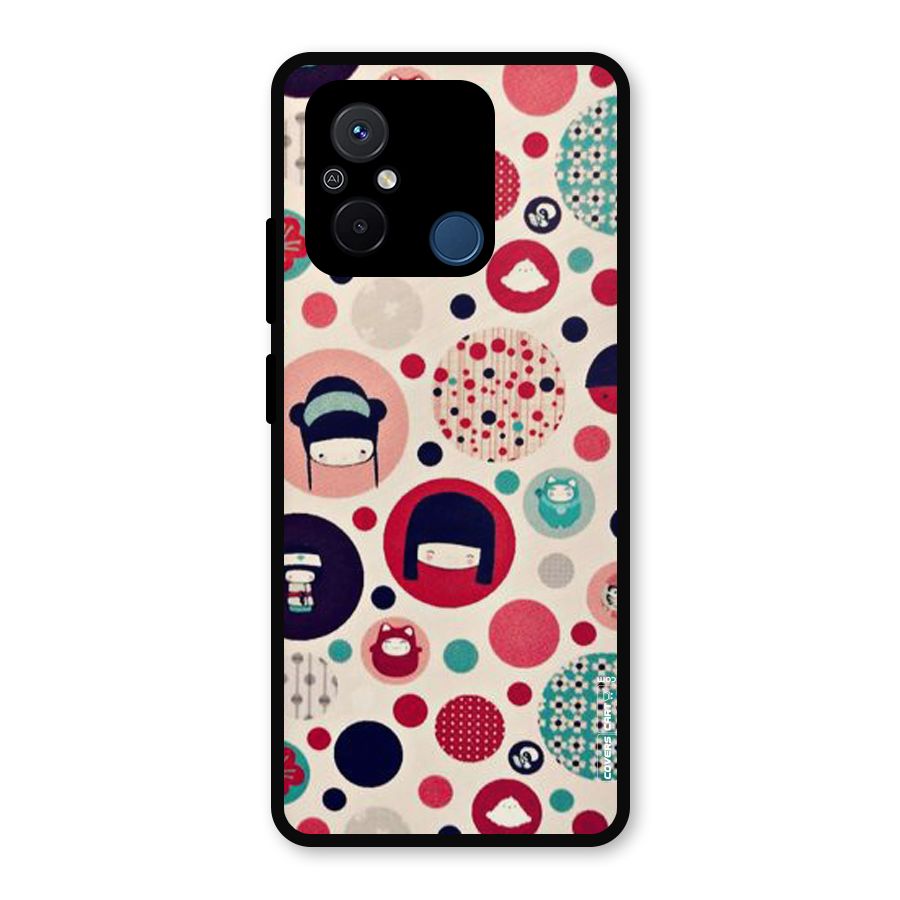 Quirky Metal Back Case for Redmi 12C