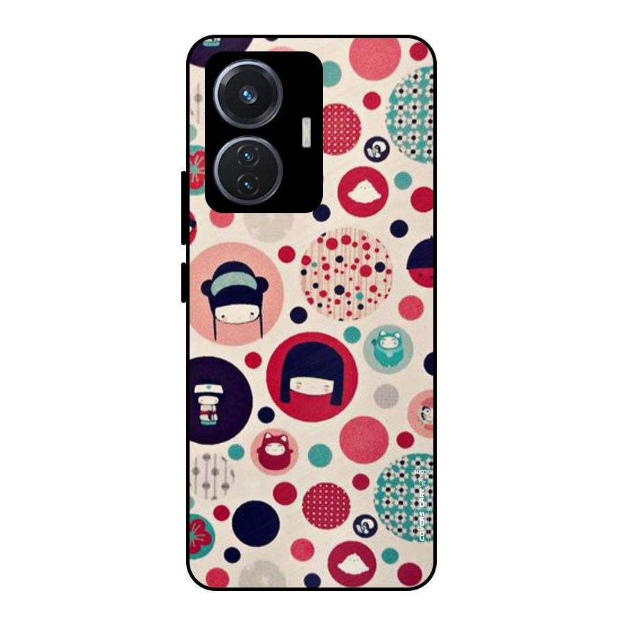 Quirky Metal Back Case for Vivo T1 44W