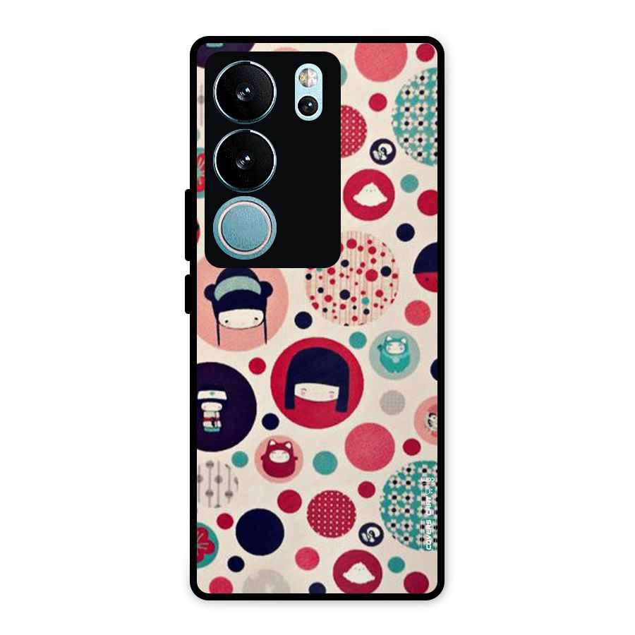 Quirky Metal Back Case for Vivo V29