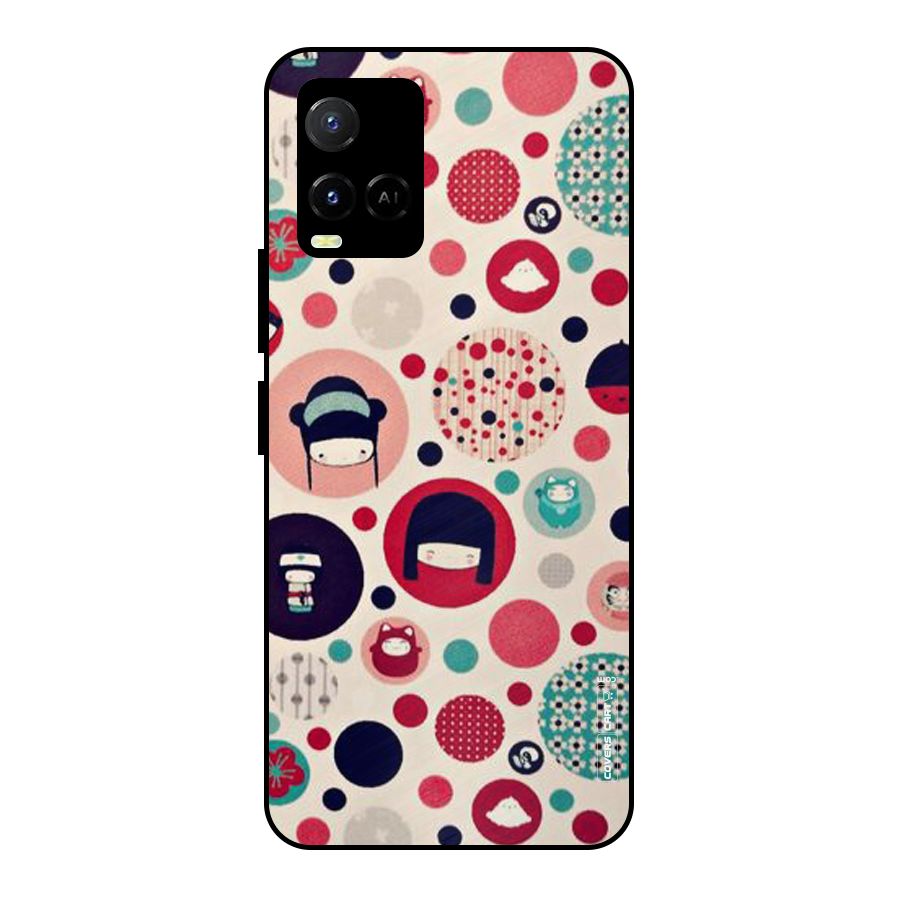 Quirky Metal Back Case for Vivo Y21