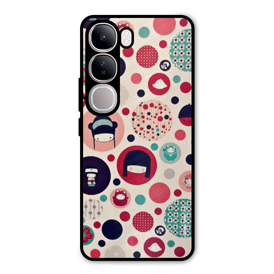 Quirky Metal Back Case for Vivo Y300