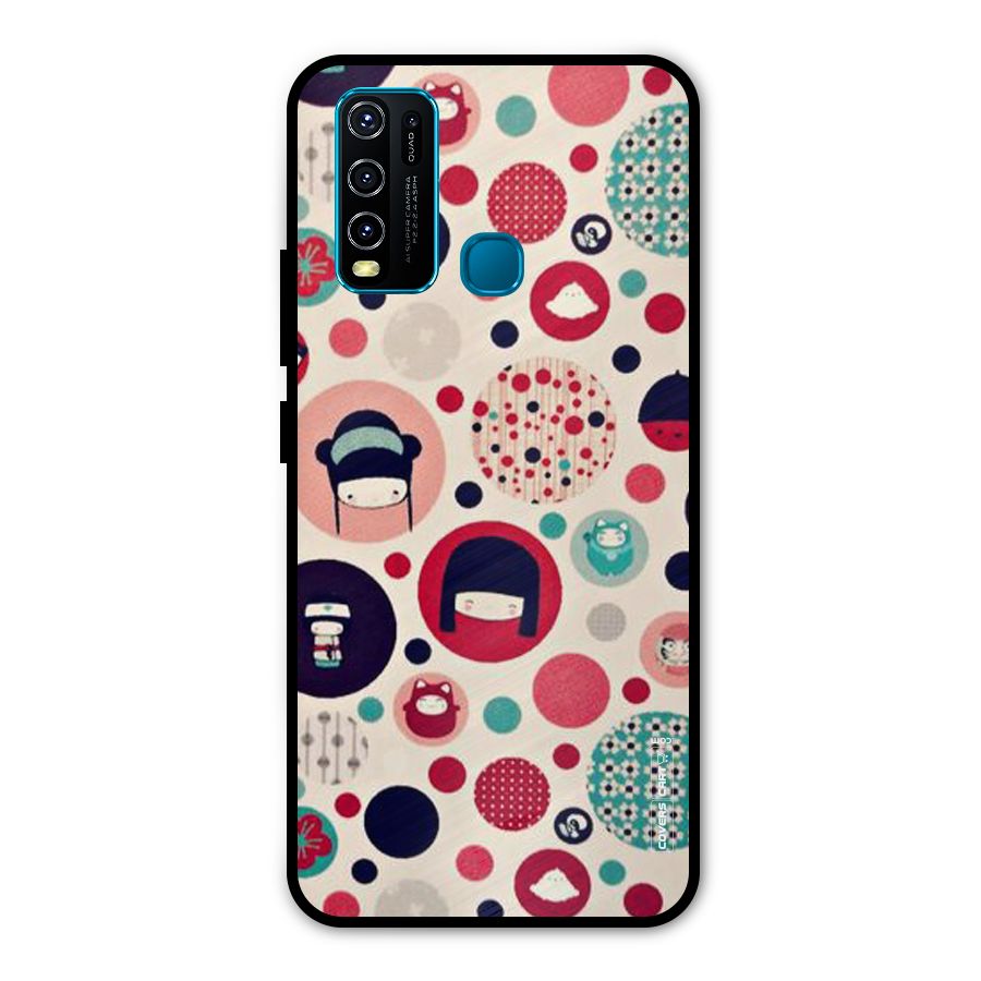 Quirky Metal Back Case for Vivo Y50