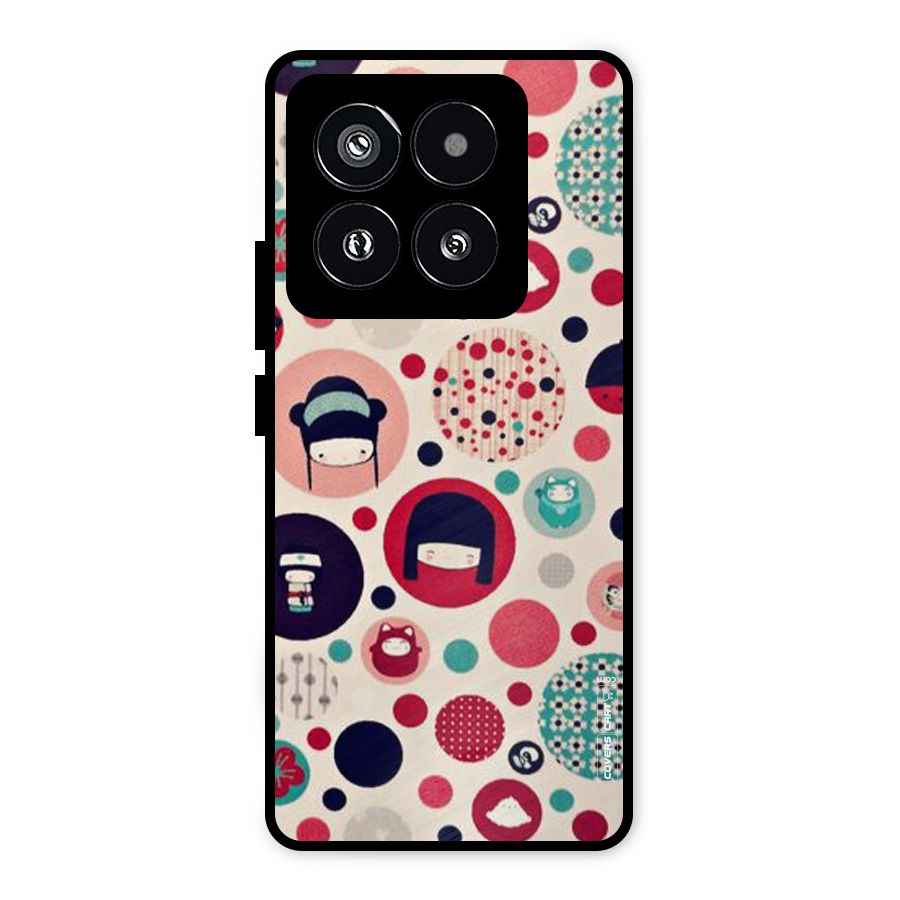 Quirky Metal Back Case for Xiaomi 14 Pro