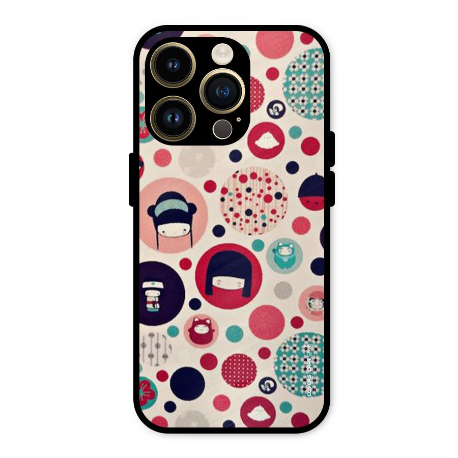 Quirky Metal Back Case for iPhone 14 Pro