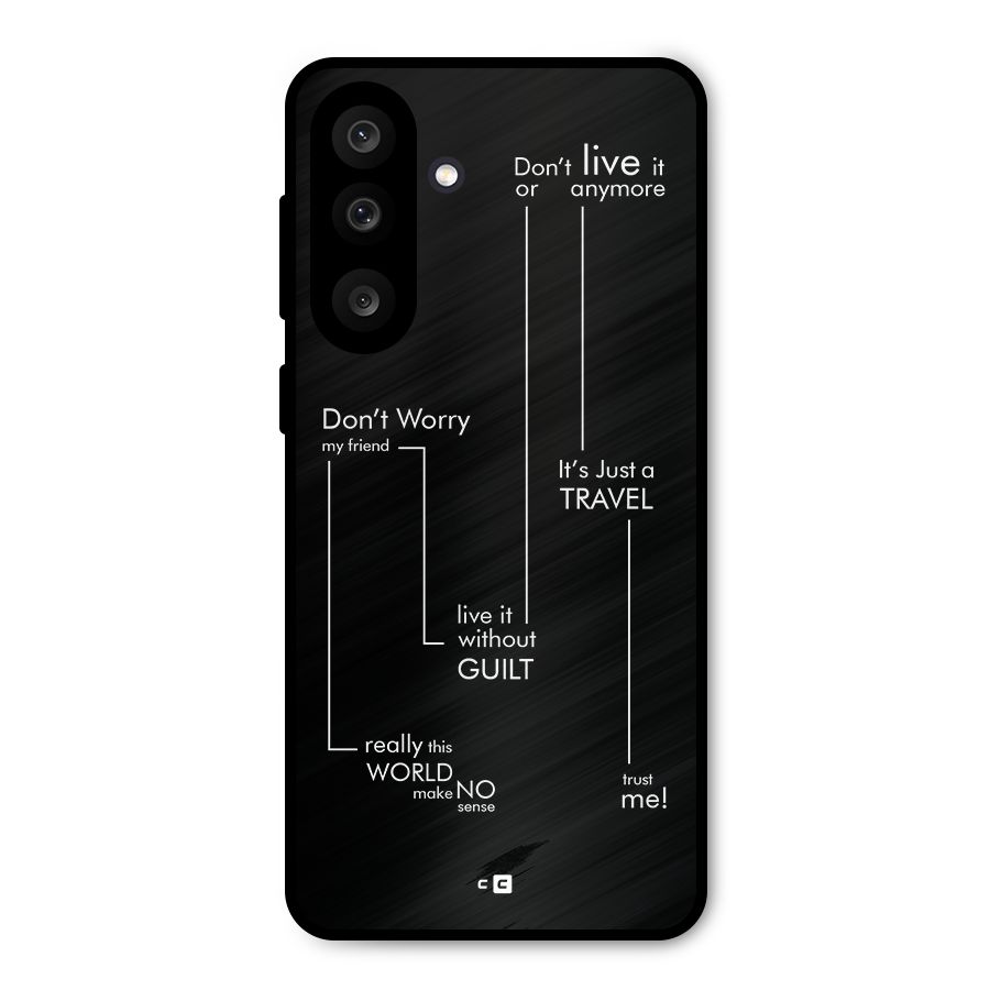 Quotes Of Life Metal Back Case for Galaxy M56