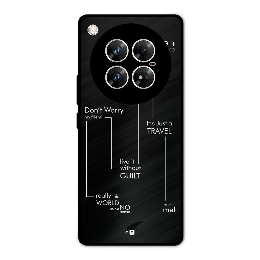 Quotes Of Life Metal Back Case for Infinix Zero 40 5G