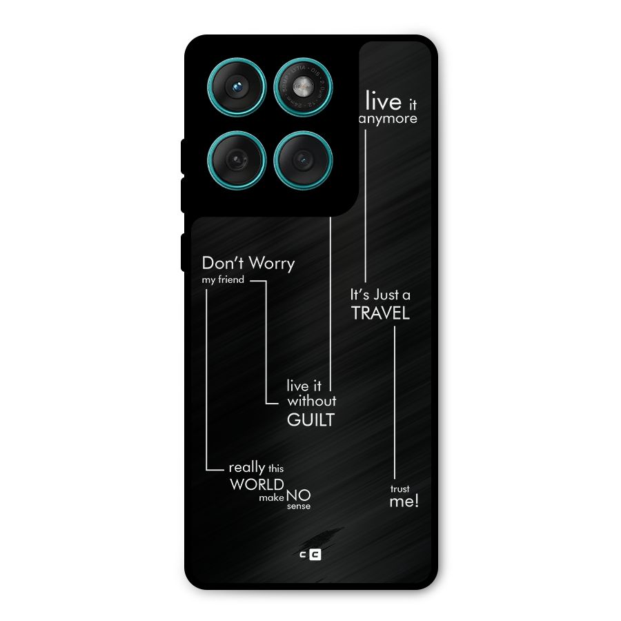 Quotes Of Life Metal Back Case for Motorola Edge 60