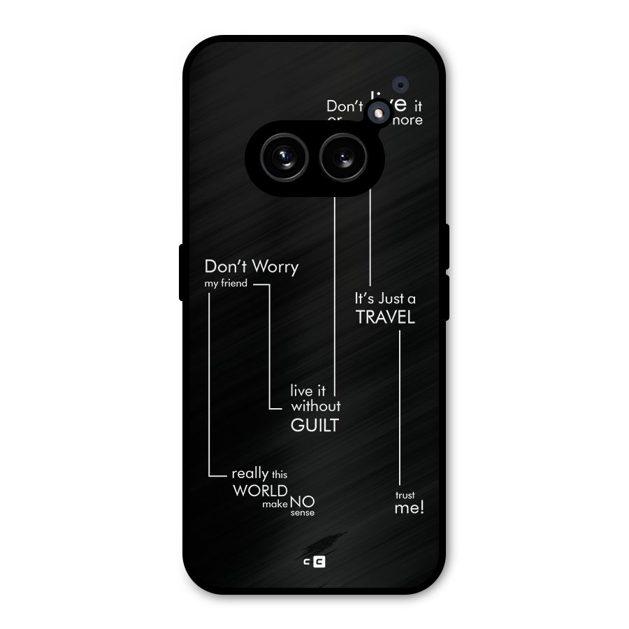 Quotes Of Life Metal Back Case for Nothing Phone 2a Plus