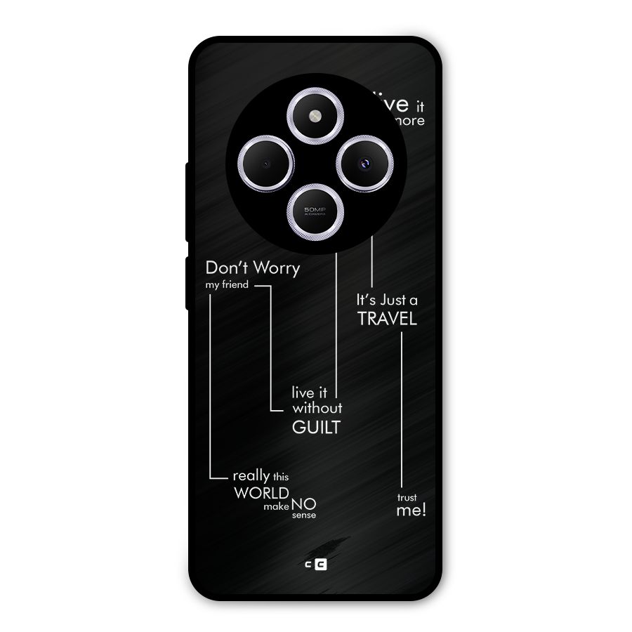 Quotes Of Life Metal Back Case for Poco C75 5G