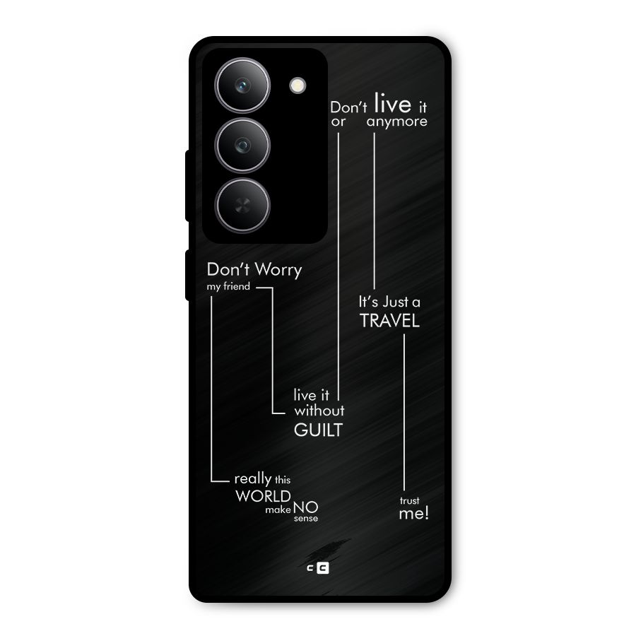 Quotes Of Life Metal Back Case for Realme 14x