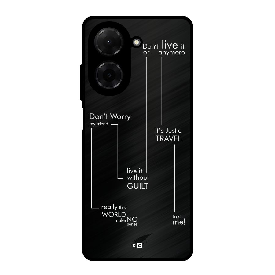 Quotes Of Life Metal Back Case for Redmi A5 4G