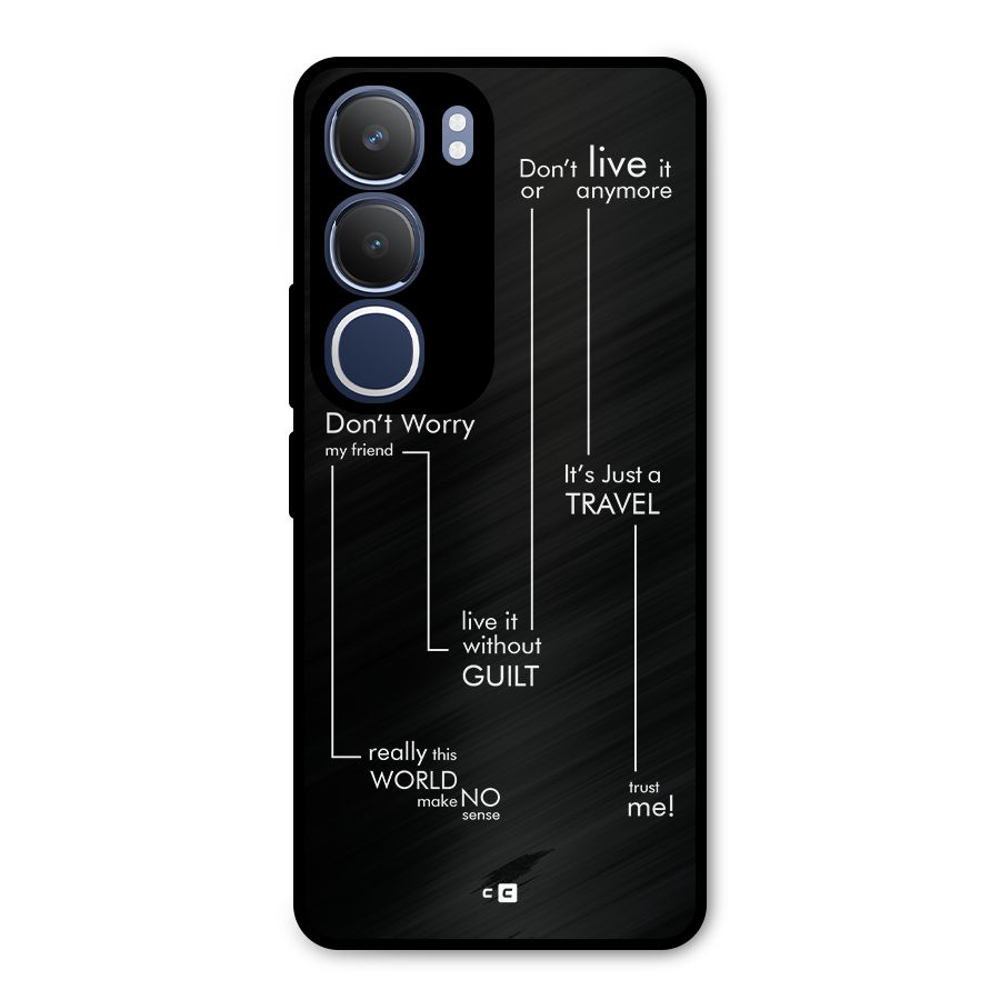 Quotes Of Life Metal Back Case for Vivo Y29