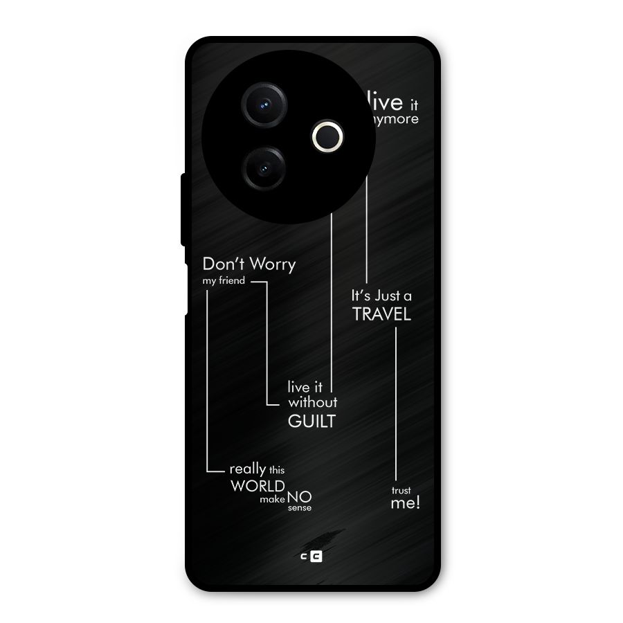 Quotes Of Life Metal Back Case for Vivo Y39