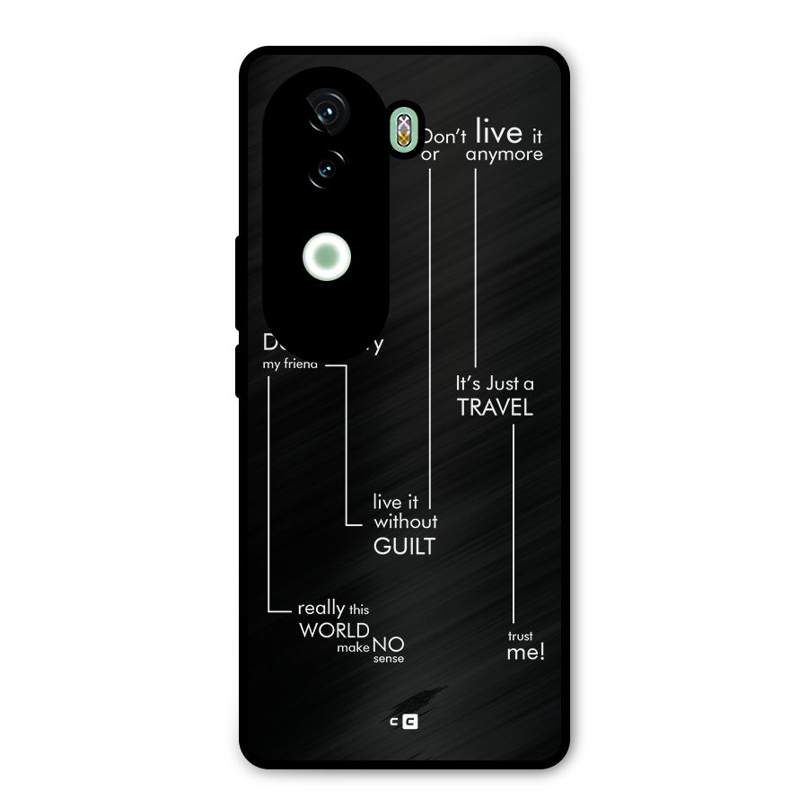 Quotes Of Life Metal Back Case for iQOO Z9s