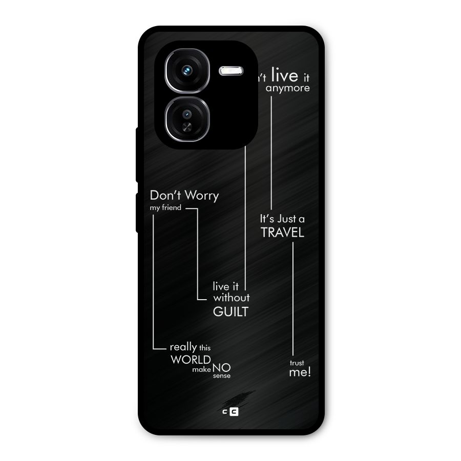 Quotes Of Life Metal Back Case for iQOO Z9x