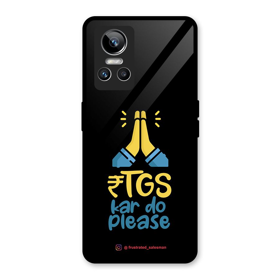 RTGS Kar Do Please Black Glass Back Case for Realme GT Neo 3