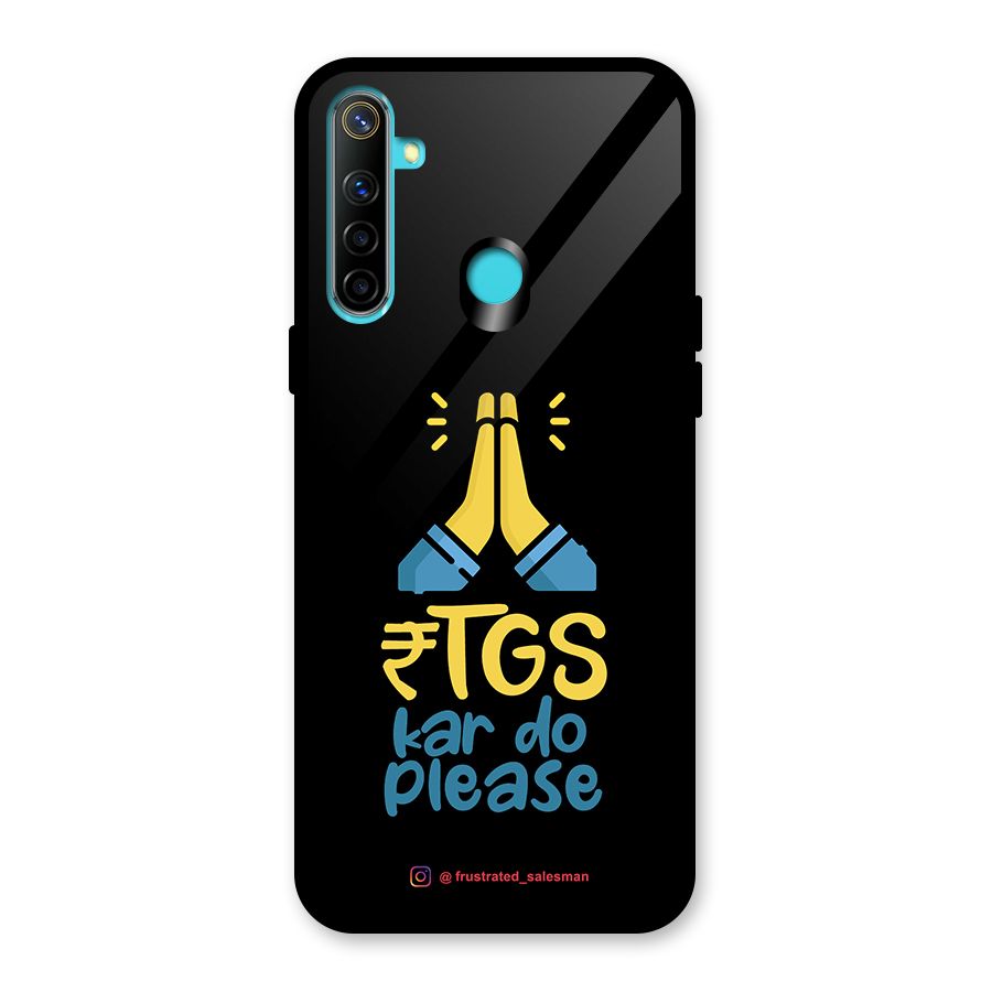 RTGS Kar Do Please Black Glass Back Case for Realme Narzo 10