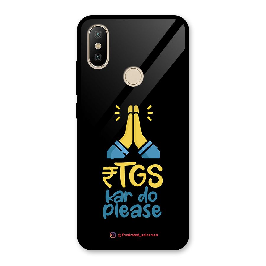 RTGS Kar Do Please Black Glass Back Case for Redmi A2