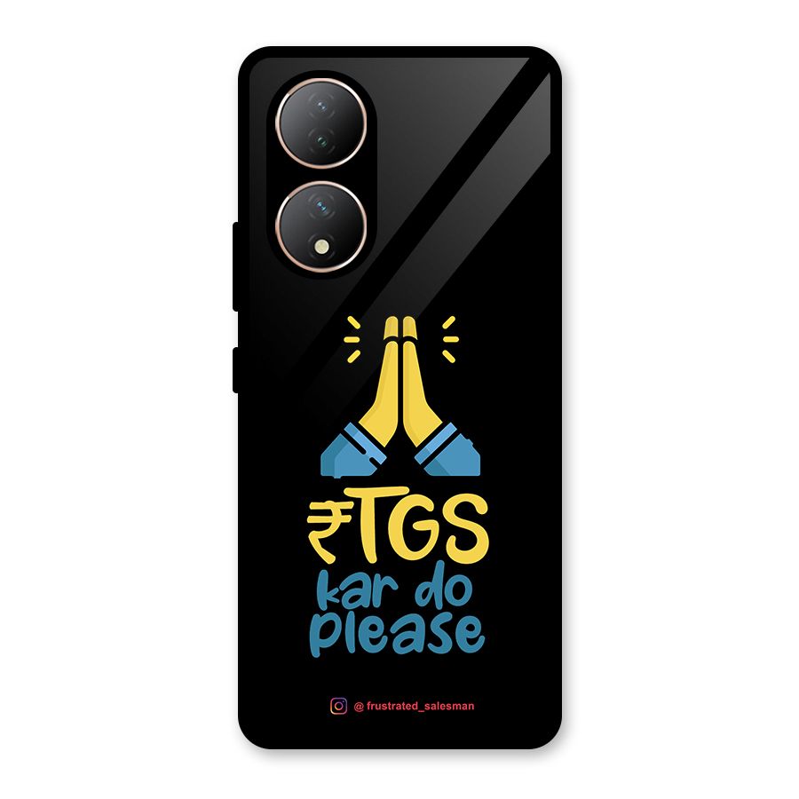 RTGS Kar Do Please Black Glass Back Case for Vivo Y100A