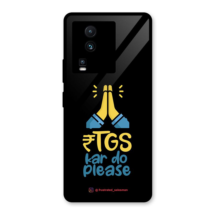 RTGS Kar Do Please Black Glass Back Case for Vivo iQOO Neo 7