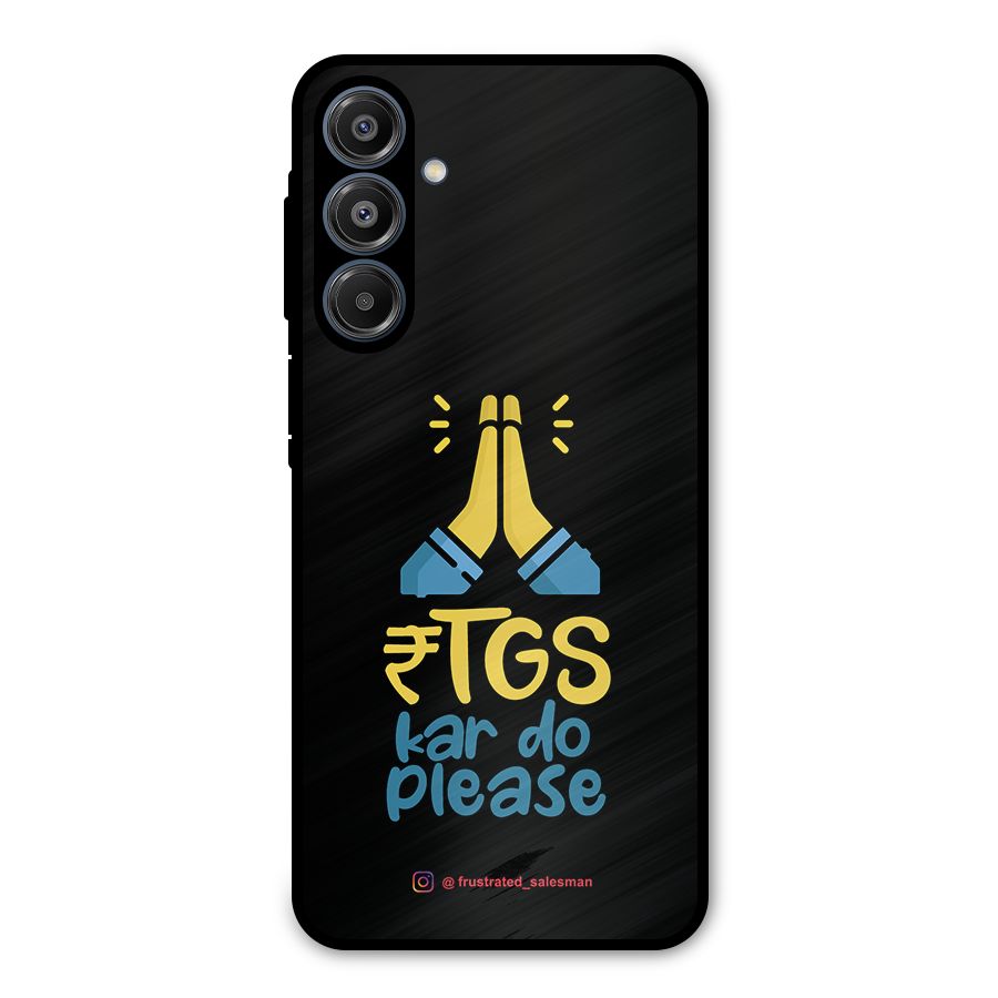 RTGS Kar Do Please Black Metal Back Case for Galaxy A16 5G