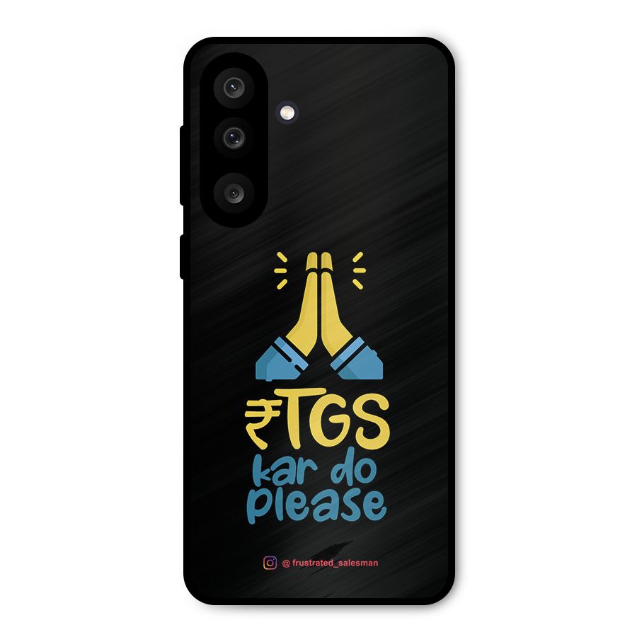 RTGS Kar Do Please Black Metal Back Case for Galaxy F56