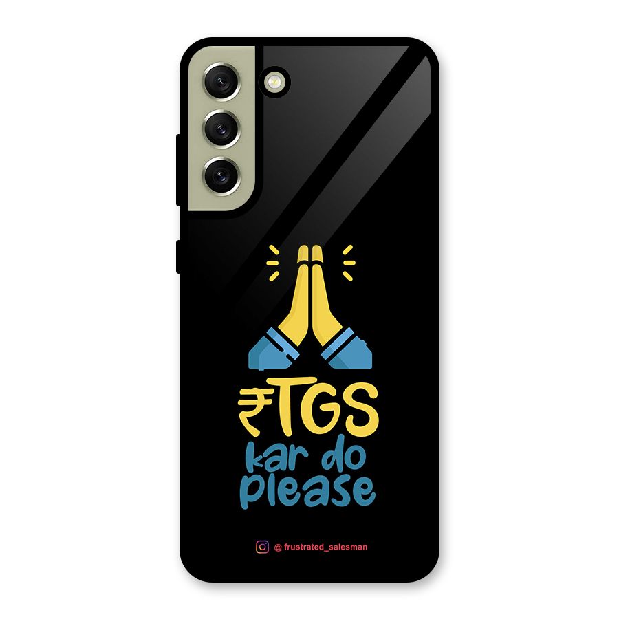 RTGS Kar Do Please Black Metal Back Case for Galaxy S21 FE 5G (2023)