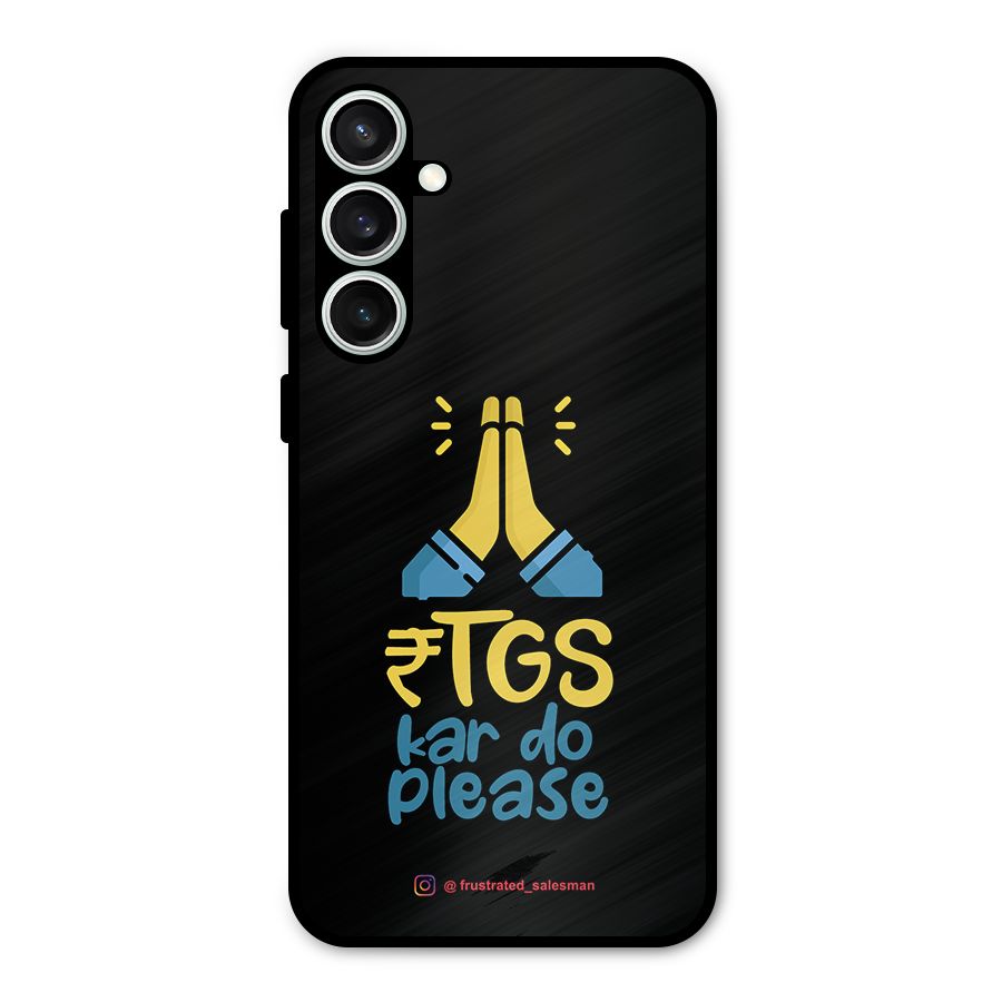 RTGS Kar Do Please Black Metal Back Case for Galaxy S23 FE