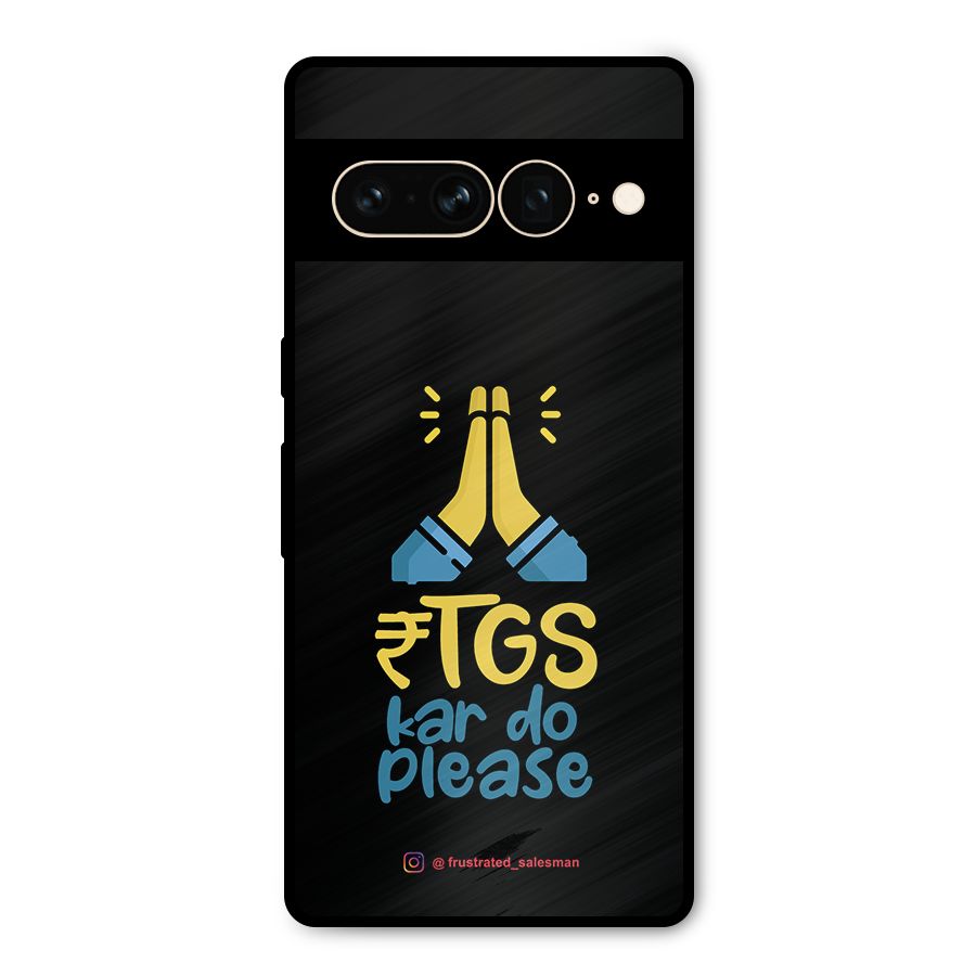 RTGS Kar Do Please Black Metal Back Case for Google Pixel 7 Pro
