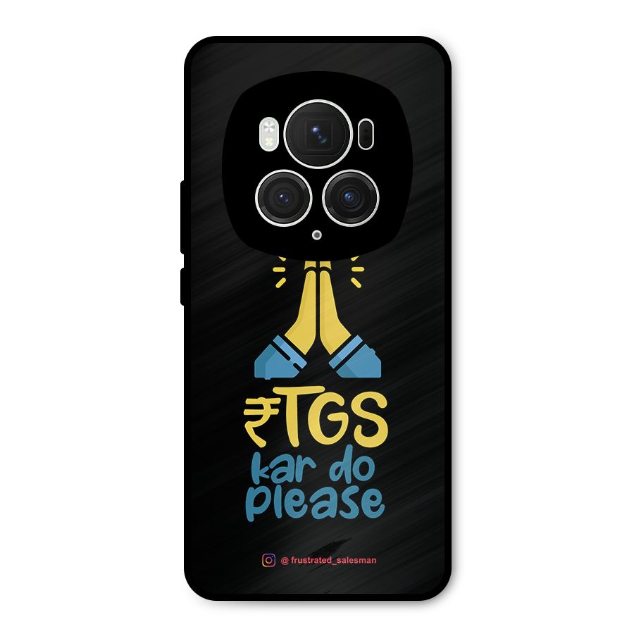 RTGS Kar Do Please Black Metal Back Case for Honor Magic6 Pro