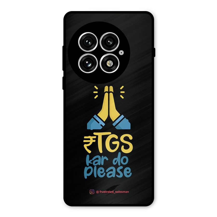 RTGS Kar Do Please Black Metal Back Case for OnePlus 13