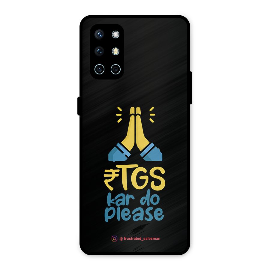 RTGS Kar Do Please Black Metal Back Case for OnePlus 9R