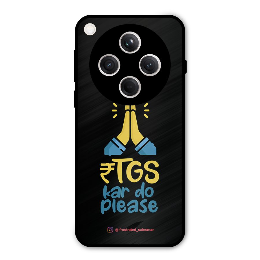 RTGS Kar Do Please Black Metal Back Case for Oppo Find X8