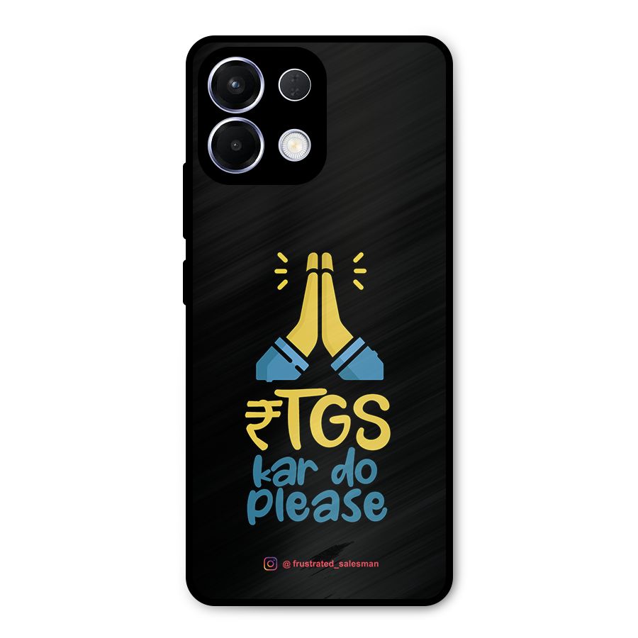 RTGS Kar Do Please Black Metal Back Case for Oppo K13