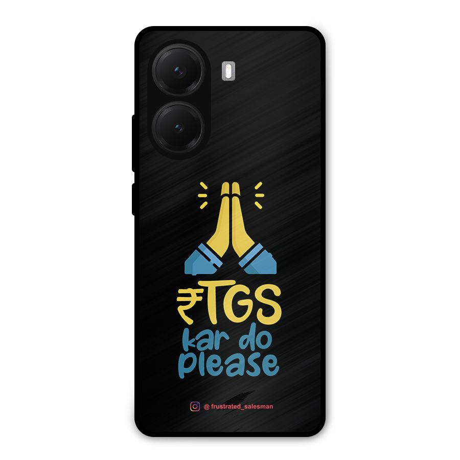 RTGS Kar Do Please Black Metal Back Case for Poco X7 Pro