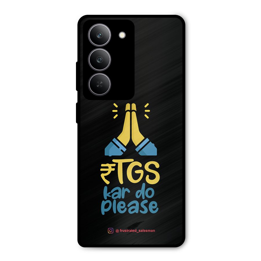 RTGS Kar Do Please Black Metal Back Case for Realme 14x