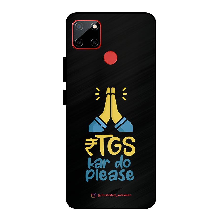RTGS Kar Do Please Black Metal Back Case for Realme C12