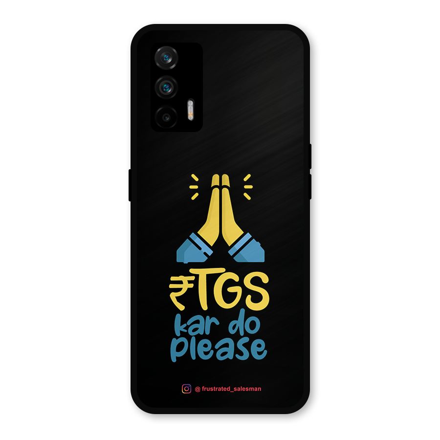 RTGS Kar Do Please Black Metal Back Case for Realme GT 5G