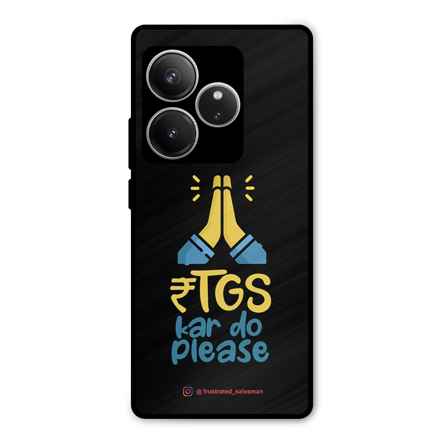 RTGS Kar Do Please Black Metal Back Case for Realme GT 6