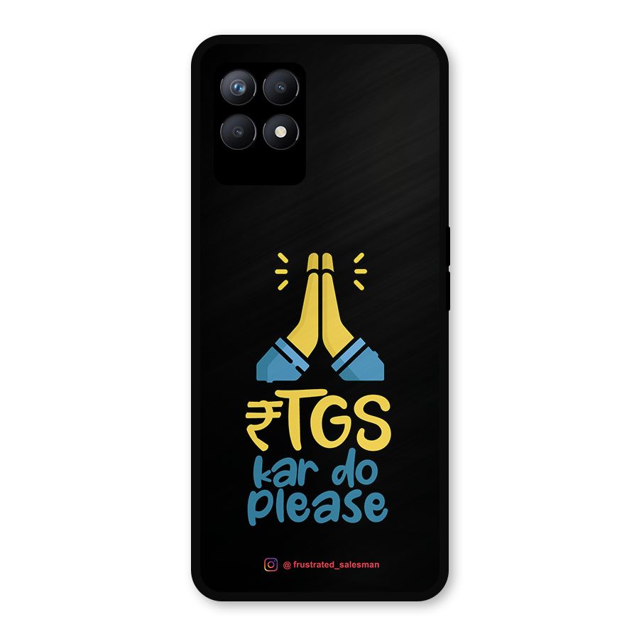 RTGS Kar Do Please Black Metal Back Case for Realme Narzo 50