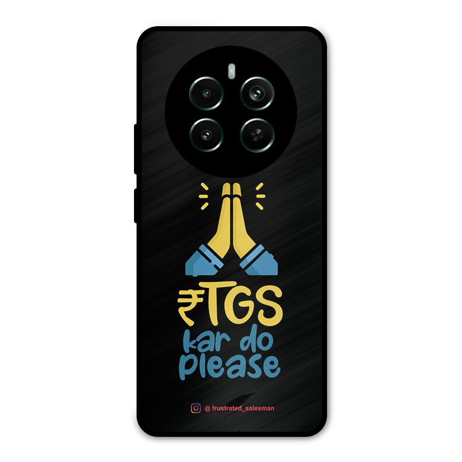 RTGS Kar Do Please Black Metal Back Case for Realme Narzo 70 Pro