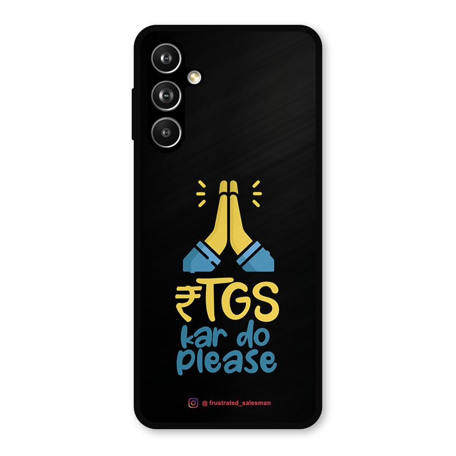 RTGS Kar Do Please Black Metal Back Case for Samsung Galaxy M54