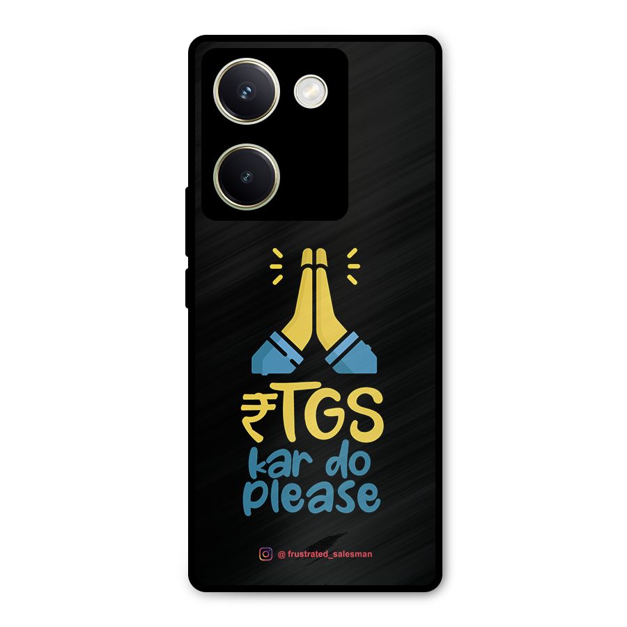 RTGS Kar Do Please Black Metal Back Case for Vivo Y200 Pro