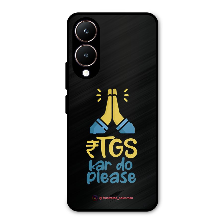 RTGS Kar Do Please Black Metal Back Case for Vivo Y28