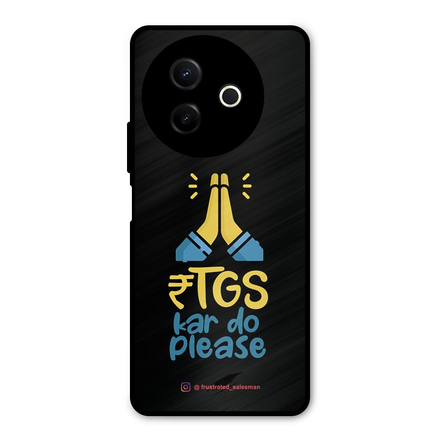 RTGS Kar Do Please Black Metal Back Case for Vivo Y39
